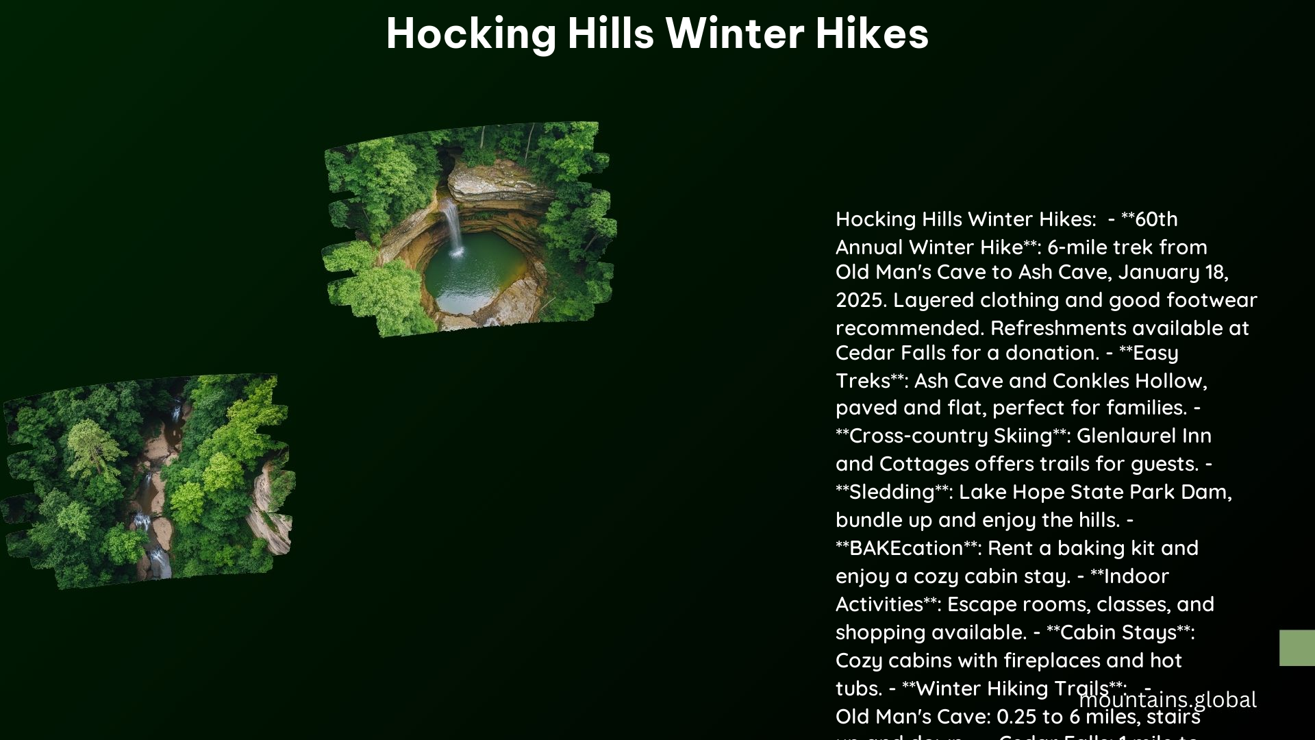 Hocking Hills Winter Hikes