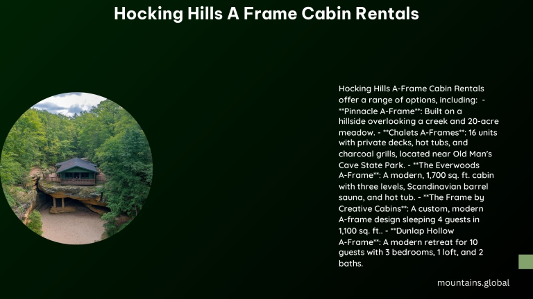 Hocking Hills a Frame Cabin Rentals