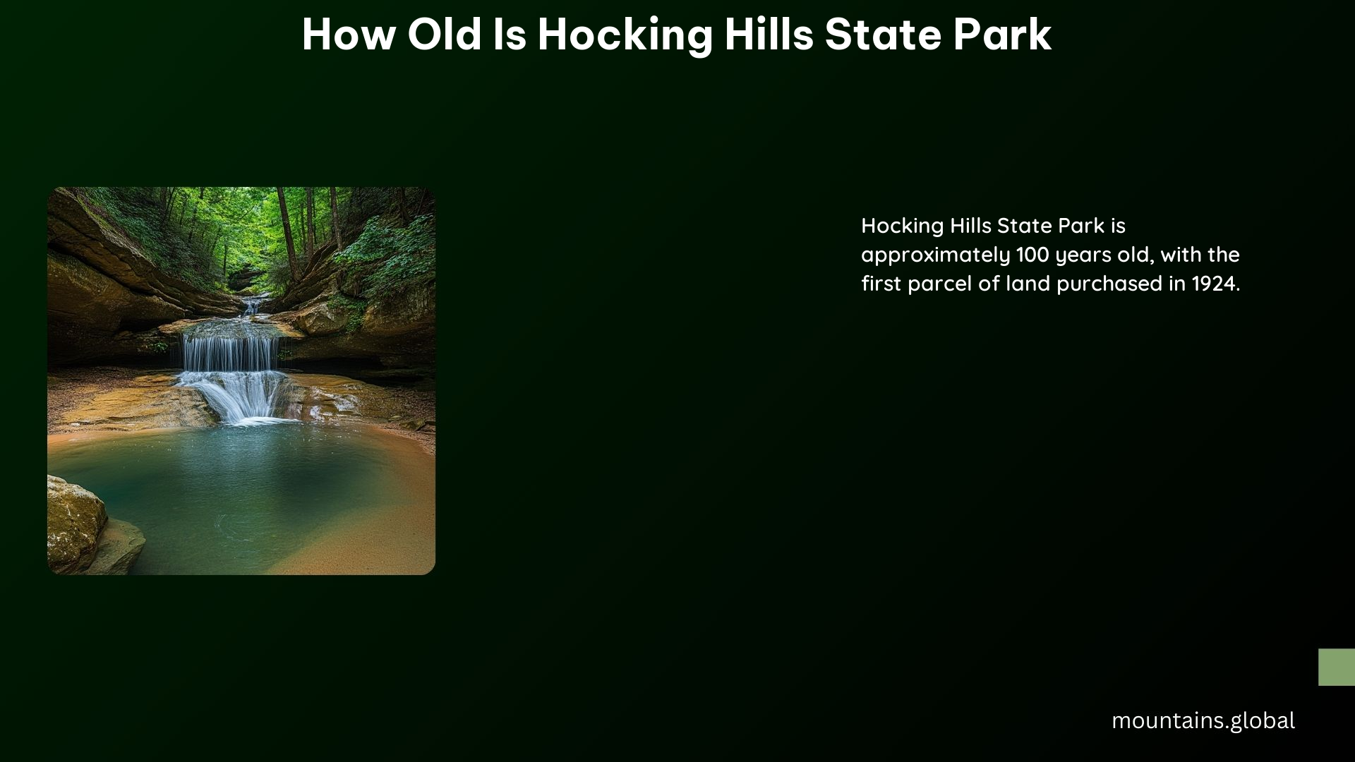 How Old Is Hocking Hills State Park