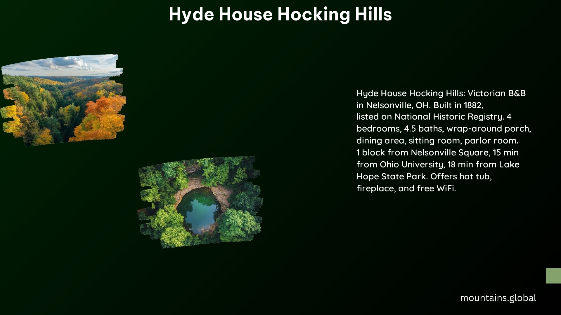 Hyde House Hocking Hills