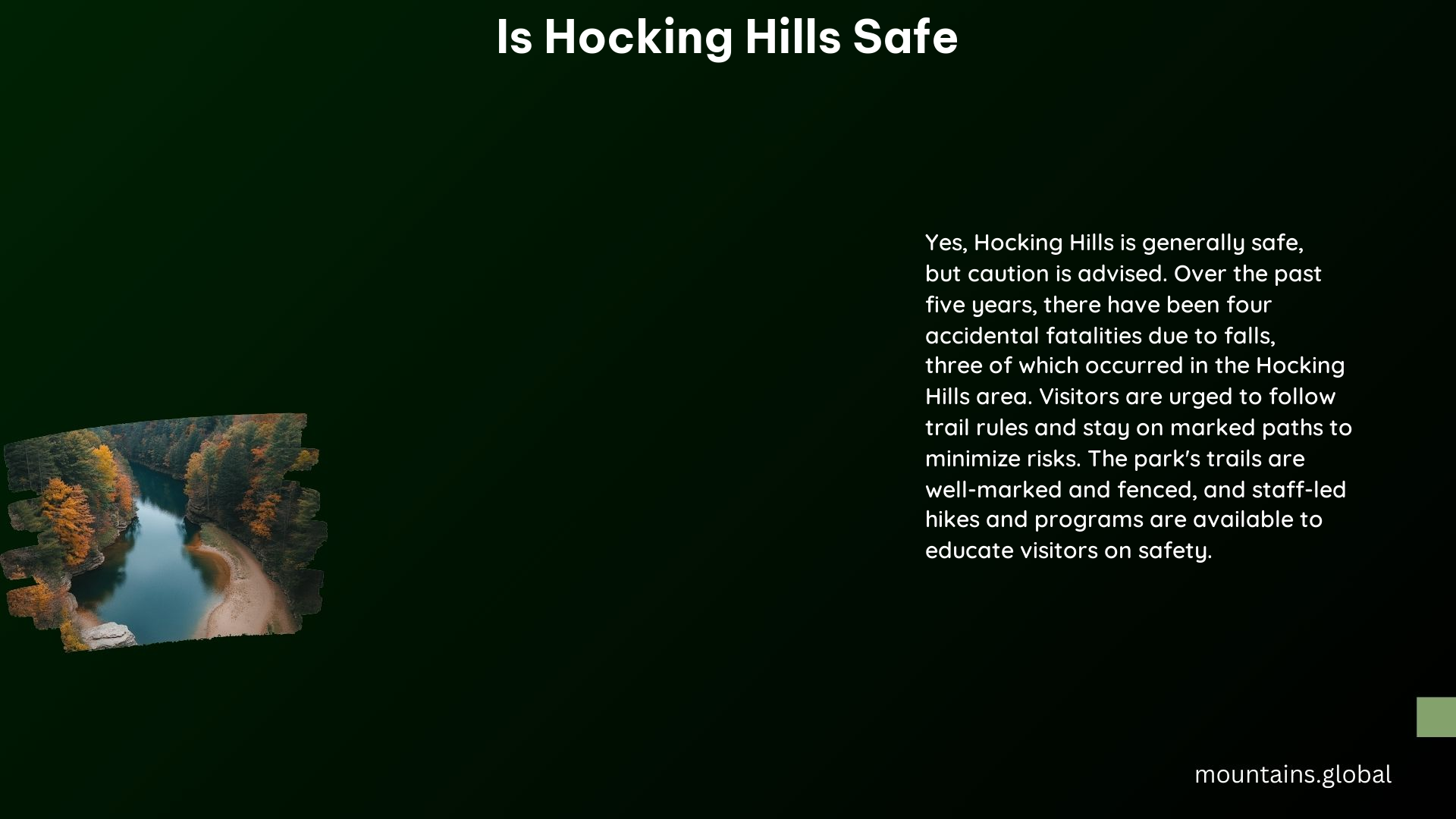 Is Hocking Hills Safe