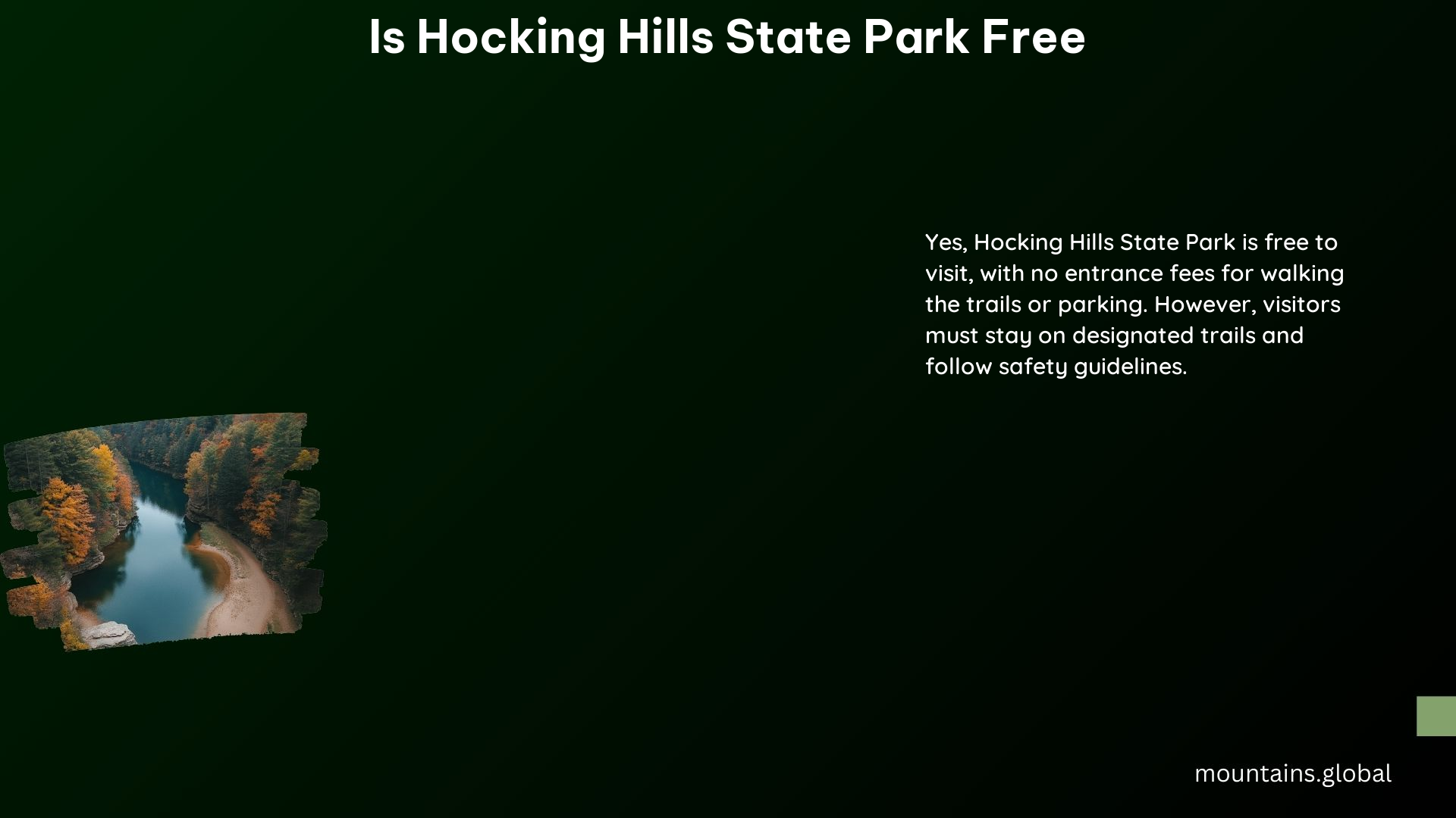 Is Hocking Hills State Park Free