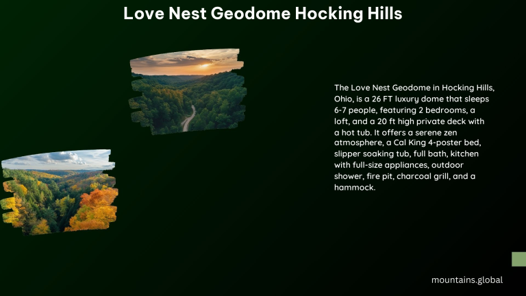 Love Nest Geodome Hocking Hills