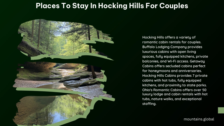 Places to Stay in Hocking Hills for Couples