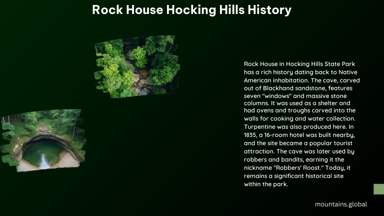 Rock House Hocking Hills History