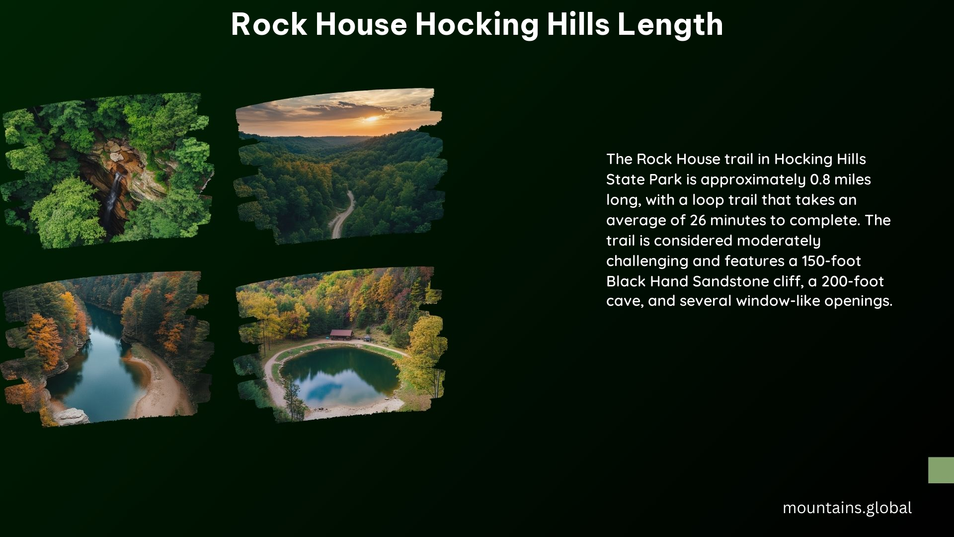 Rock House Hocking Hills Length