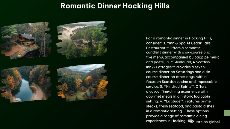 Romantic Dinner Hocking Hills