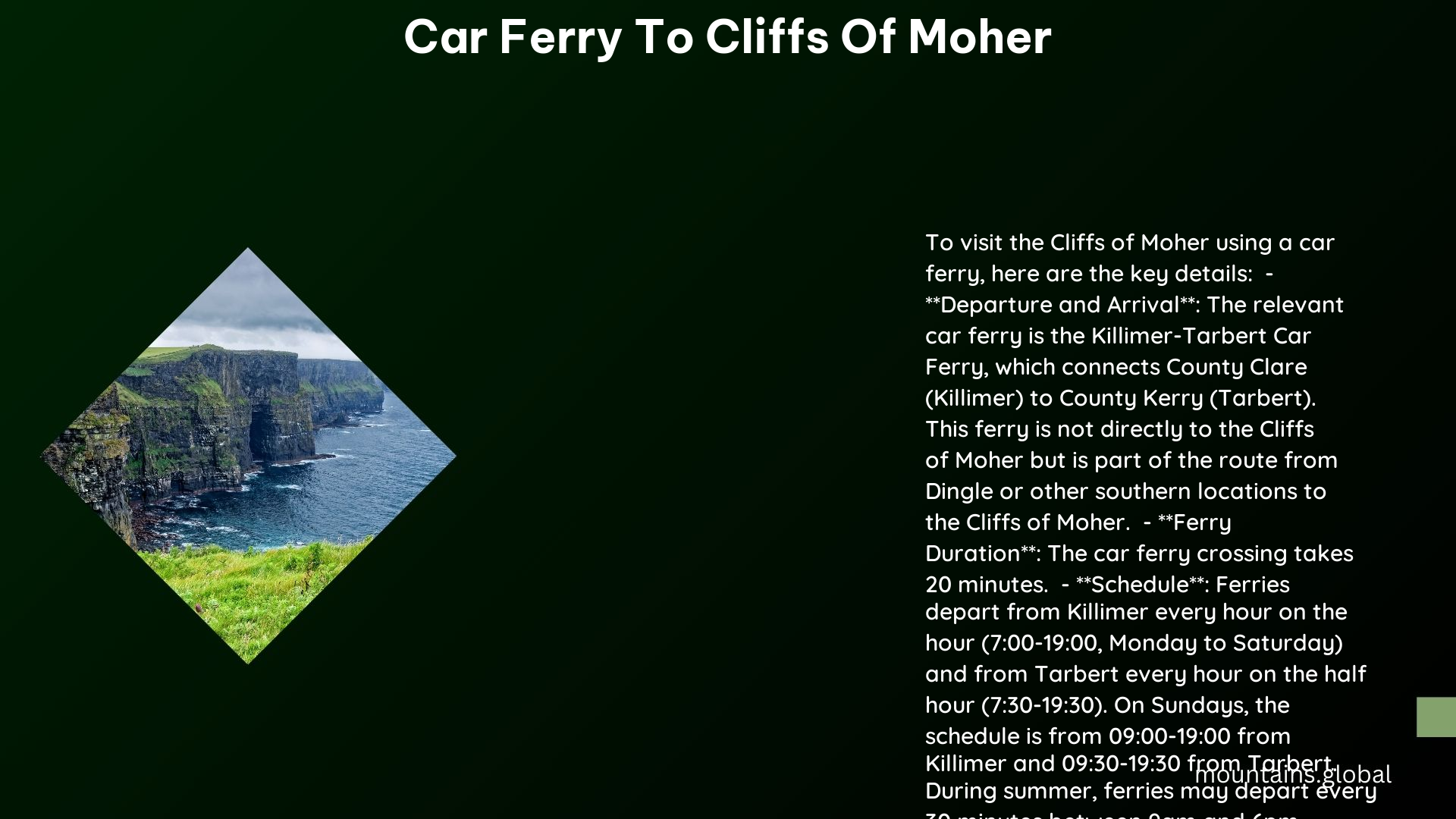 car ferry to cliffs of moher 1