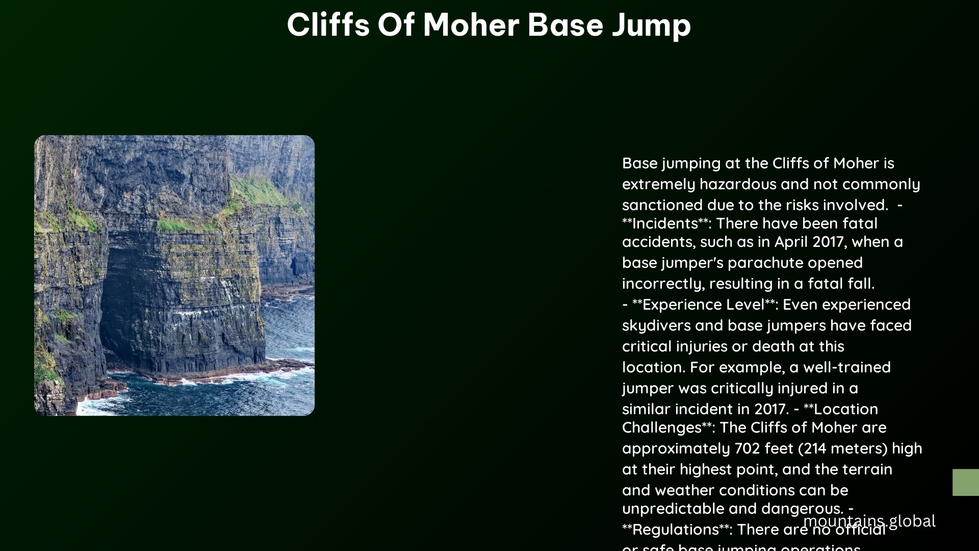 cliffs of moher base jump