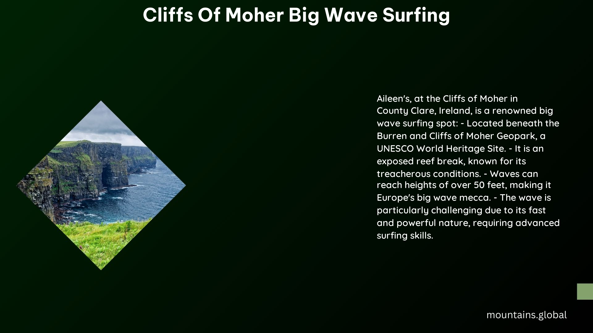 cliffs of moher big wave surfing