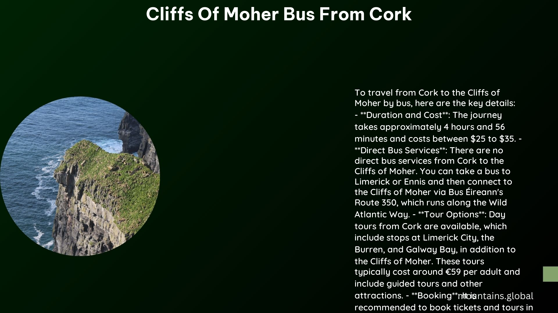 cliffs of moher bus from cork