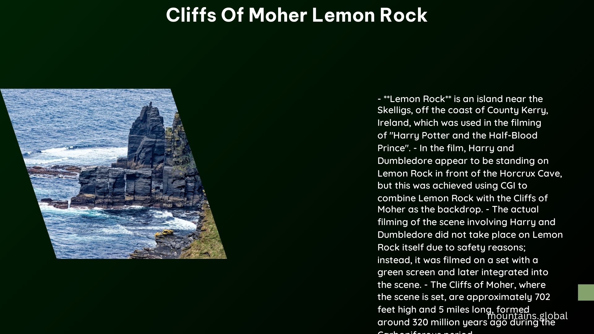 cliffs of moher lemon rock