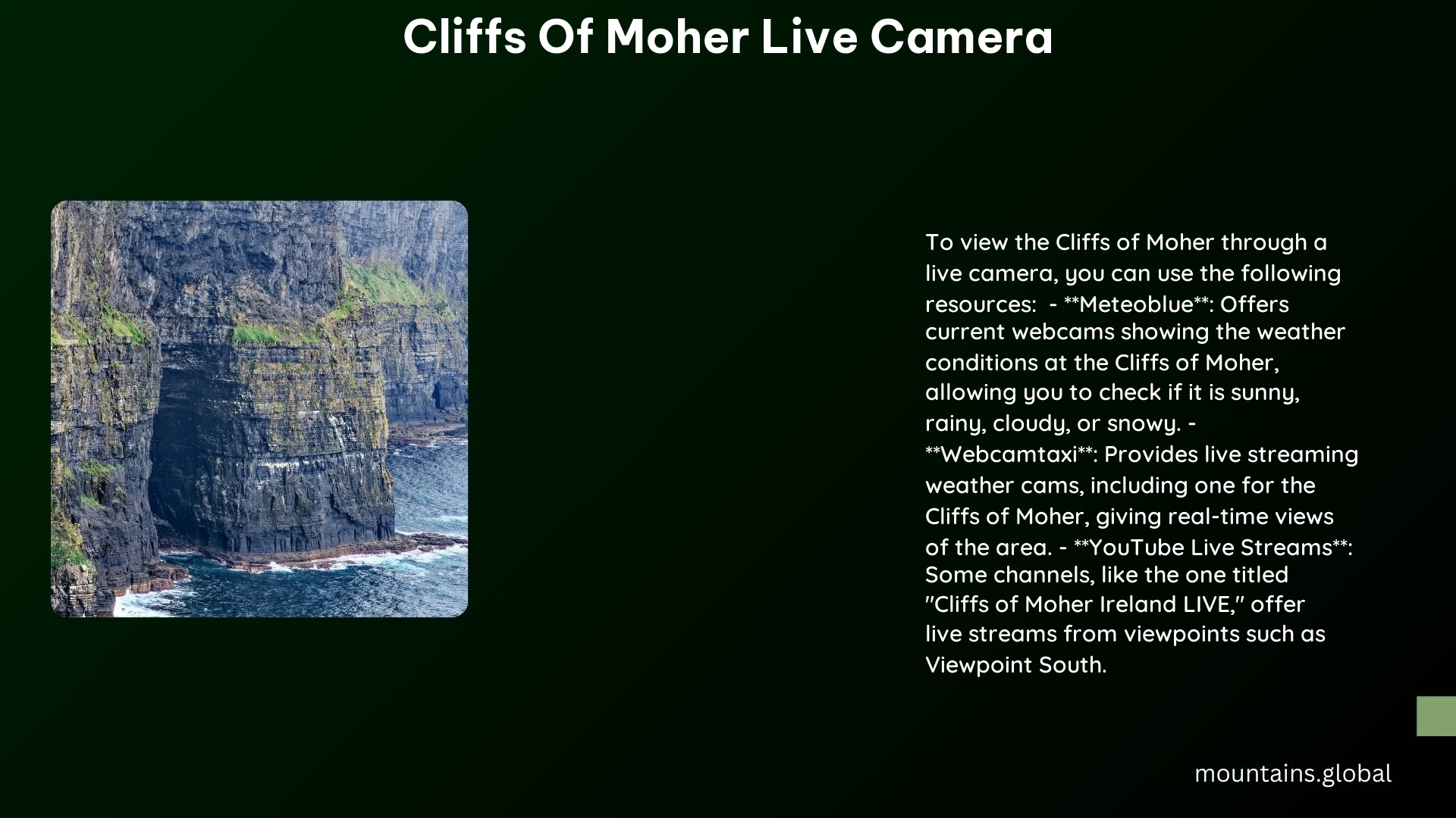 cliffs of moher live camera