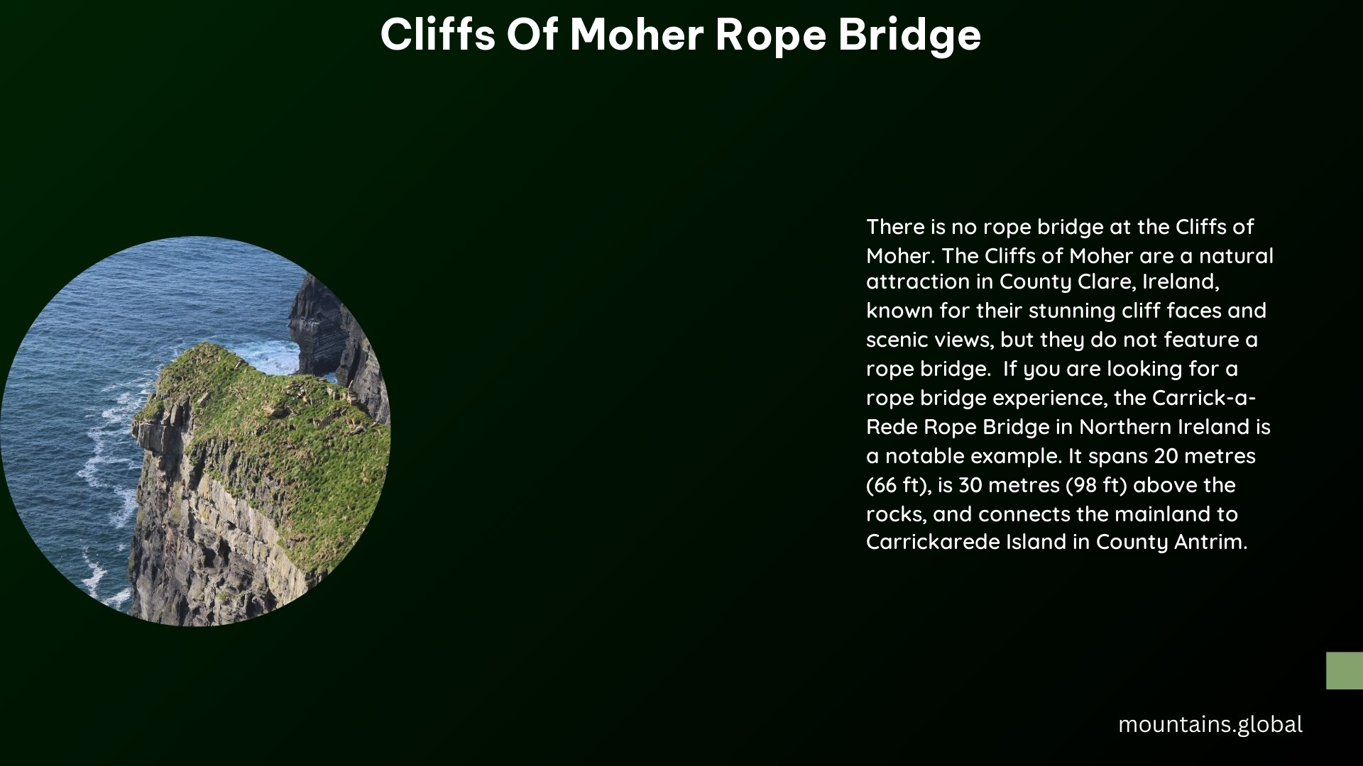 cliffs of moher rope bridge