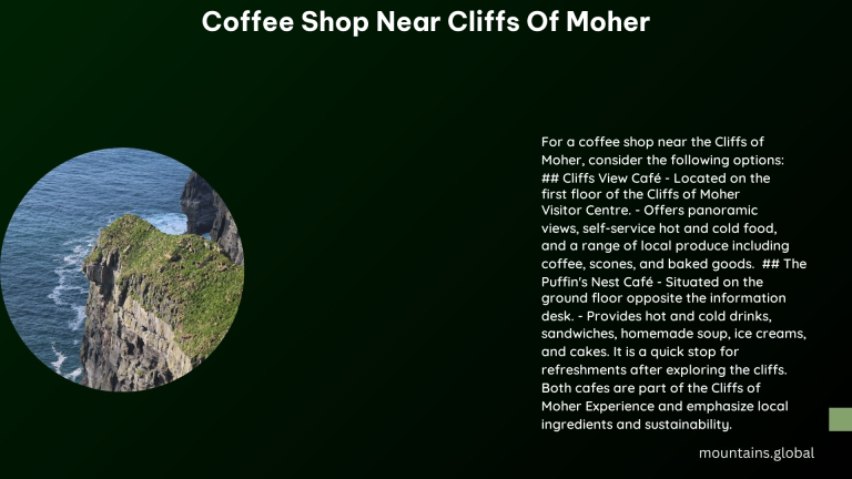 coffee shop near cliffs of moher