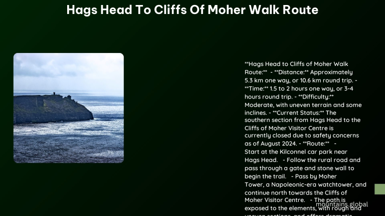 hags head to cliffs of moher walk route