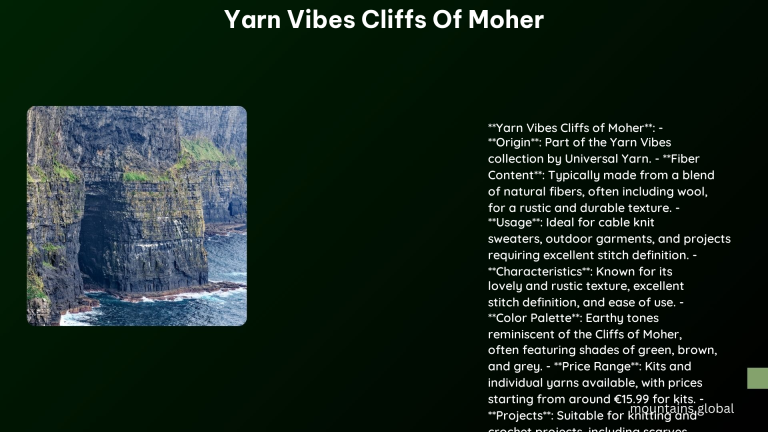 yarn vibes cliffs of moher